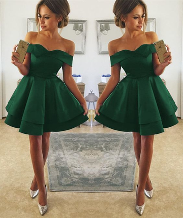 Short Prom Dresses Green Homecoming Dress HZ1023